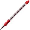 Pentel BK90B R.S.V.P. Stick Ballpoint Pen.7mm, Trans Barrel, Red Ink, Dozen