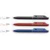 Pentel BXA107C-C Calme ballpoint pen, clearly dampened click noise, grip zone in leather look, refillable, ball 0.7 mm = line width 0.35 mm, ink colour: blue, pack of 1(red)