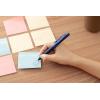 Pentel BXA107C-C Calme ballpoint pen, clearly dampened click noise, grip zone in leather look, refillable, ball 0.7 mm = line width 0.35 mm, ink colour: blue, pack of 1(red)