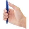 Pentel BXA107C-C Calme ballpoint pen, clearly dampened click noise, grip zone in leather look, refillable, ball 0.7 mm = line width 0.35 mm, ink colour: blue, pack of 1(red)