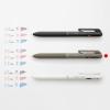 Pentel BXAC35D Calme Tri-Color Ballpoint Pen, 0.02 inches (0.5 mm), Khaki(Black Blue)