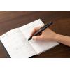 Pentel BXAC37D Calme Ballpoint Pen 3 Colours, Clearly Attenuated Click Sound, Grip Zone in Imitation Leather, Refillable, Ball 0.7 mm = Line Thickness 0.35 mm, Black/Red/Blue, Pack of 1(khaki)