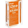 Pentel IZee BX460-A Cap Ballpoint Pen with Metal Clip 0.5 mm Line Width Black [Pack of 12](ORANGE)