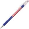 Pentel R.S.V.P. Stars/Stripes Edition Ballpoint Pen – 0.7 mm Pen Point Size – Refillable – Black – 5 / Pack