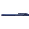 Pentel BXA107C-C Calme ballpoint pen, clearly dampened click noise, grip zone in leather look, refillable, ball 0.7 mm = line width 0.35 mm, ink colour: blue, pack of 1(blue)