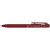 Pentel BXA107C-C Calme ballpoint pen, clearly dampened click noise, grip zone in leather look, refillable, ball 0.7 mm = line width 0.35 mm, ink colour: blue, pack of 1(red)