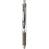 Pentel EnerGel Ballpoint Pen, 0.5mm, Silver Axis, Sepia BLN75Z-SP