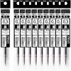 Pentel Oil Based Ballpoint Pen, Flowtune 0.3mm, Black, 10 Pens BZN203-A(Refill Black)