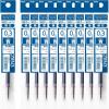 Pentel Oil Based Ballpoint Pen, Flowtune 0.3mm, Black, 10 Pens BZN203-A(Refill Blue)