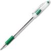 Pentel R.S.V.P. Ballpoint Stick Pens-BallPoint Pen, Fine Point, Green Ink/Clear Barrel