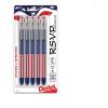Pentel R.S.V.P. Stars/Stripes Edition Ballpoint Pen – 0.7 mm Pen Point Size – Refillable – Black – 5 / Pack
