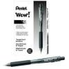 Pentel WOW! Ballpoint Pen, Medium Tip, Black Barrel, Black Ink, SINGLE PEN (BK440-A)