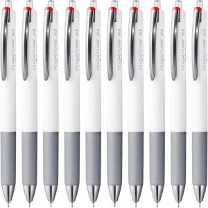 Pentel Oil Based Ballpoint Pen, Flowtune 0.3mm, Black, 10 Pens BZN203-A(Main Unit: Red)