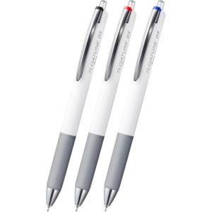 Pentel Oil Based Ballpoint Pen, Flowtune 0.3mm, Black, 10 Pens BZN203-A(Main unit: Black  red  blue)