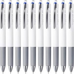 Pentel Oil Based Ballpoint Pen, Flowtune 0.3mm, Black, 10 Pens BZN203-A(Main unit: Blue)