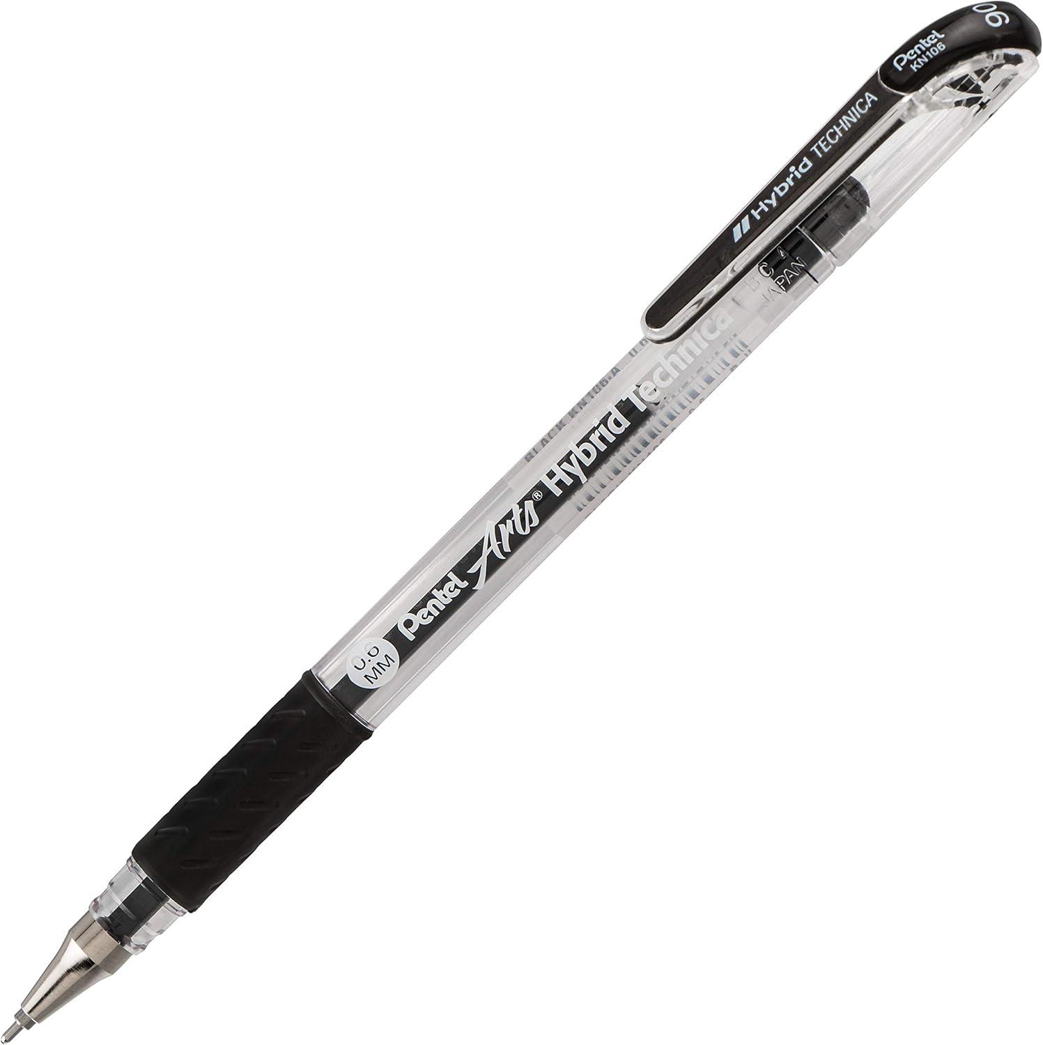 image:imagePentel Arts Hybrid Technica 03 mm Pen Ultra Fine Point Black Ink 1 Pack KN103BPA1 Count Pack of 1