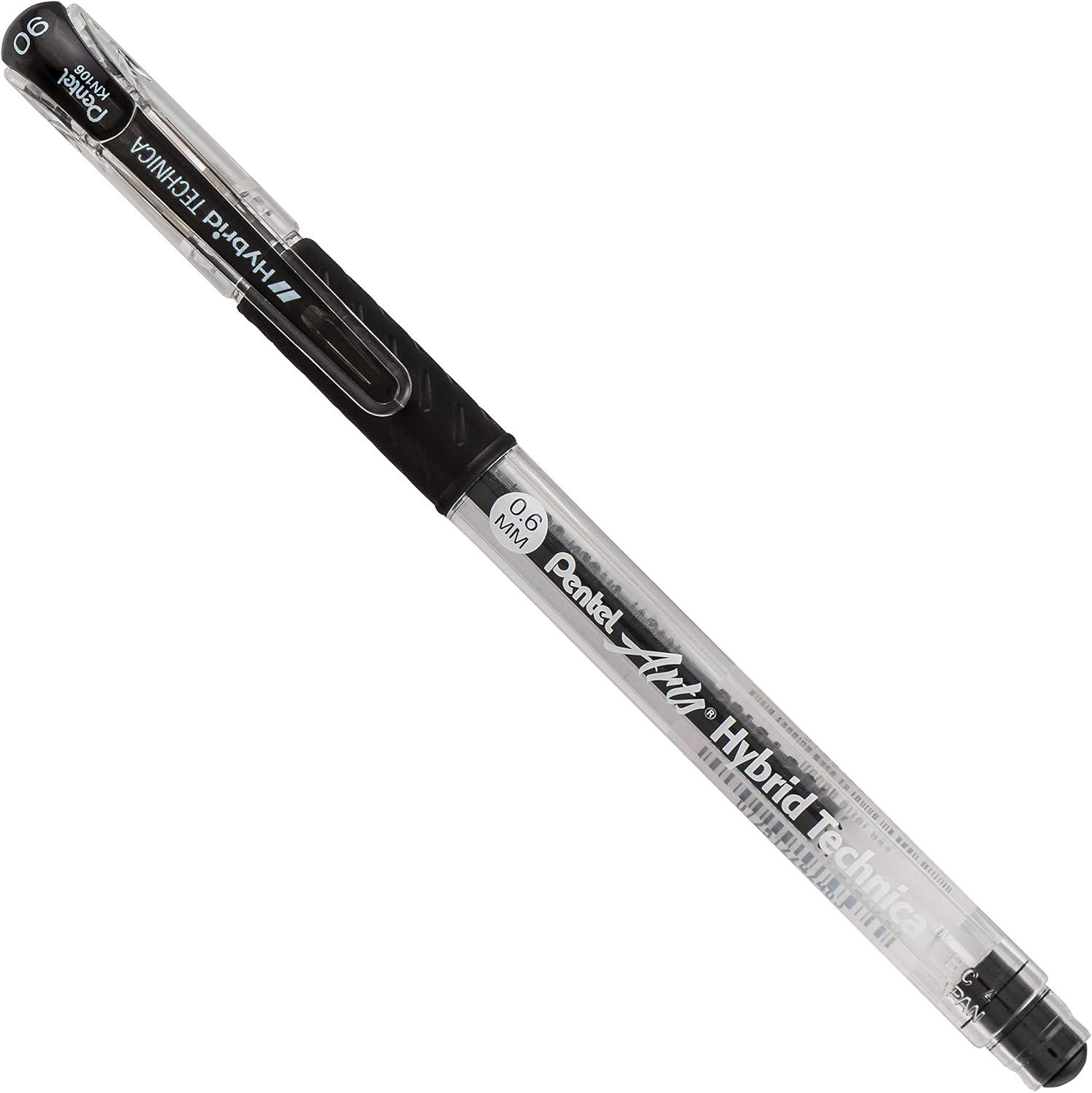 image:imagePentel Arts Hybrid Technica 03 mm Pen Ultra Fine Point Black Ink 1 Pack KN103BPA1 Count Pack of 1