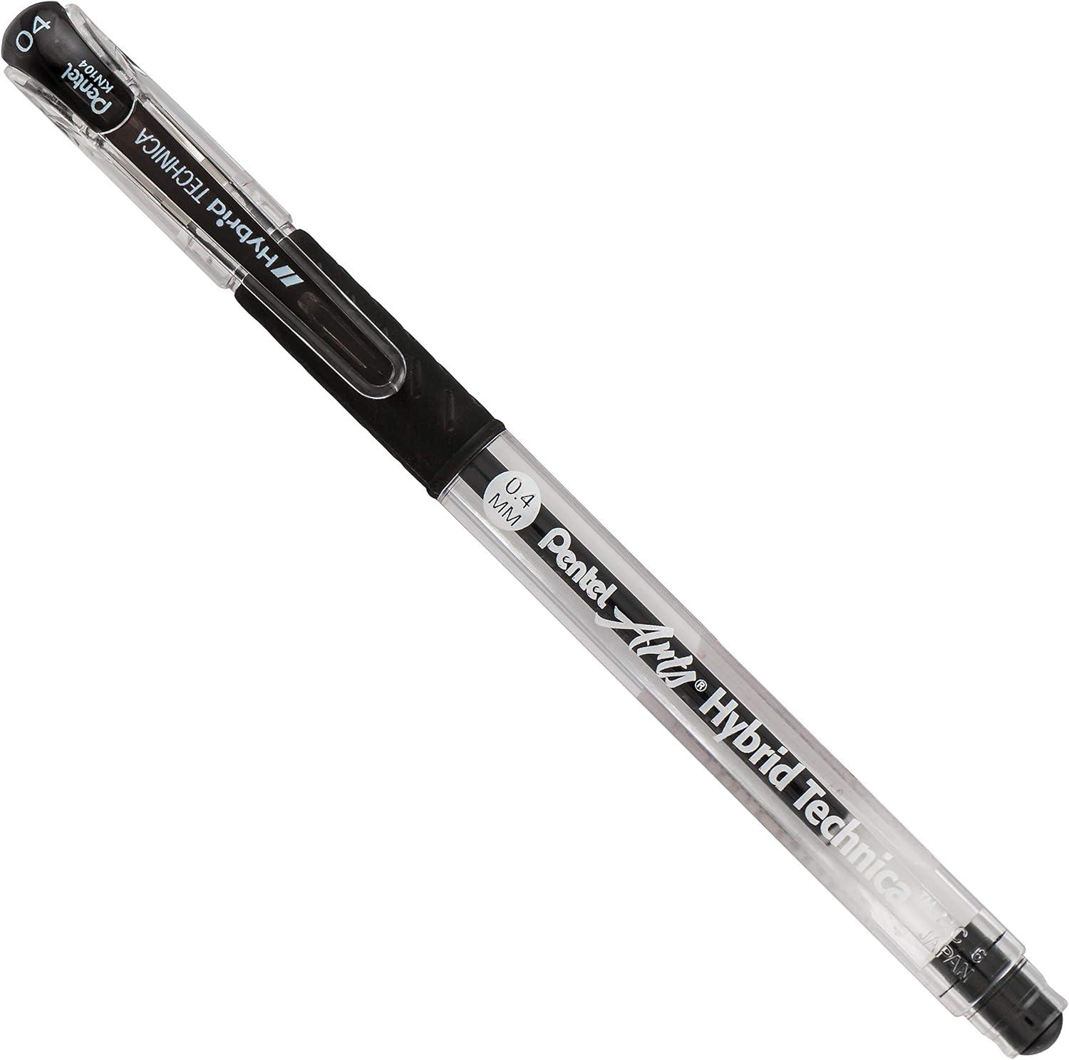 image:imagePentel Arts Hybrid Technica 03 mm Pen Ultra Fine Point Black Ink 1 Pack KN103BPA1 Count Pack of 1