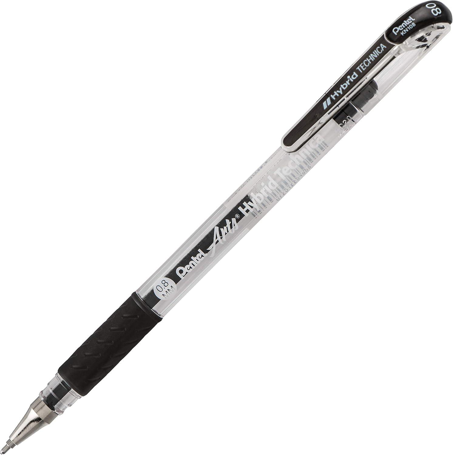 image:imagePentel Arts Hybrid Technica 03 mm Pen Ultra Fine Point Black Ink 1 Pack KN103BPA12 Count Pack of 1