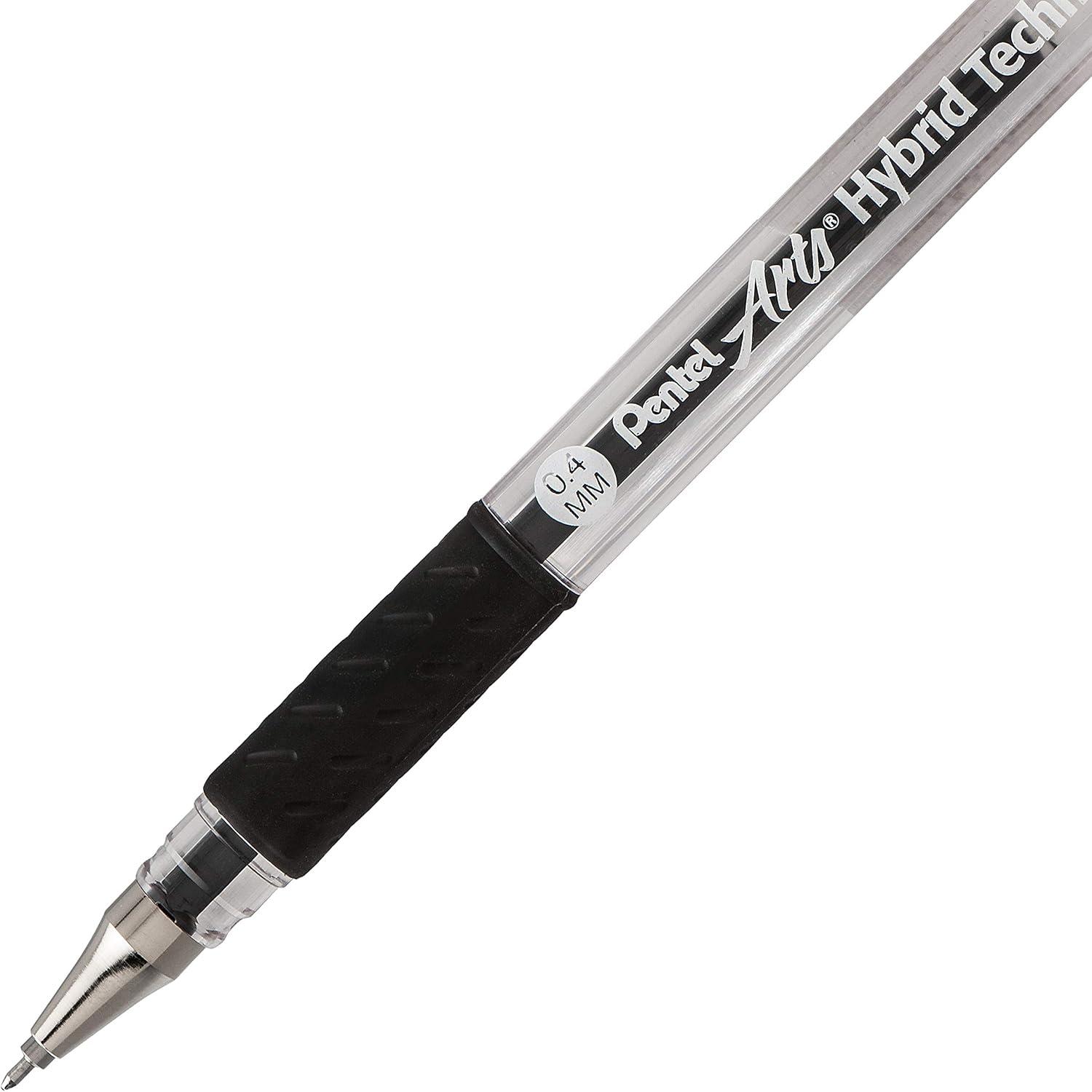 image:imagePentel Arts Hybrid Technica 03 mm Pen Ultra Fine Point Black Ink 1 Pack KN103BPA12 Count Pack of 1