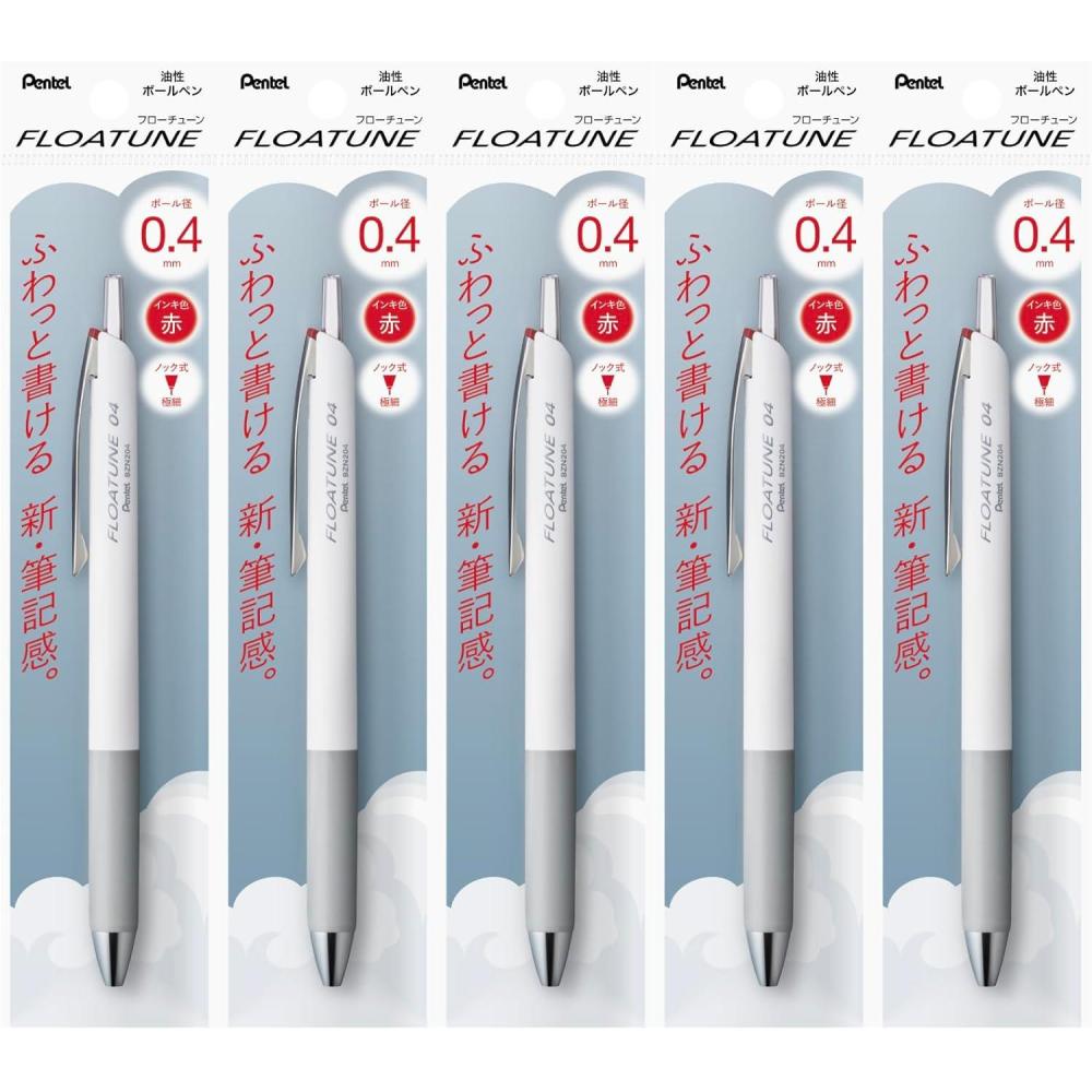image:imagePentel Oil Based Ballpoint Pen Flowtune 05mm Black 3 Pens BZN205A3AMZMain Unit Red