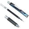 Pentel Energel Knock Ballpoint Pen, 0.5mm Needle Tip, Blue Body with Black Accent (BLN75-A)