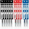Pentel Oil Based Ballpoint Pen, Flowtune, 0.5mm, Black, 3 Pens BZN205A3AMZ(Refill Black  Red  Blue)