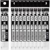 Pentel XBXS5-A Ballpoint Pen Refill, 0.5 Black, 10 Count