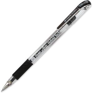 Pentel Arts Hybrid Technica 0.3 mm Pen, Ultra Fine Point, Black Ink, 1 Pack (KN103BPA)(12 Count (Pack of 1))