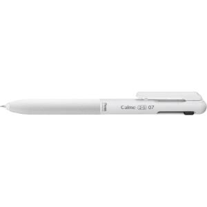 Pentel BXAW375W Calme Multi-Functional Ballpoint Pen, 0.03 inches (0.7 mm), Sharp 0.02 inches (0.5 mm), Grayish, White