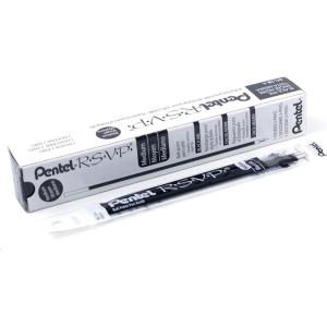 Pentel Refill Ink – For BK91 RSVP Ballpoint Pen, Medium Line, Black Ink, 12 Pack (BKL10-A)