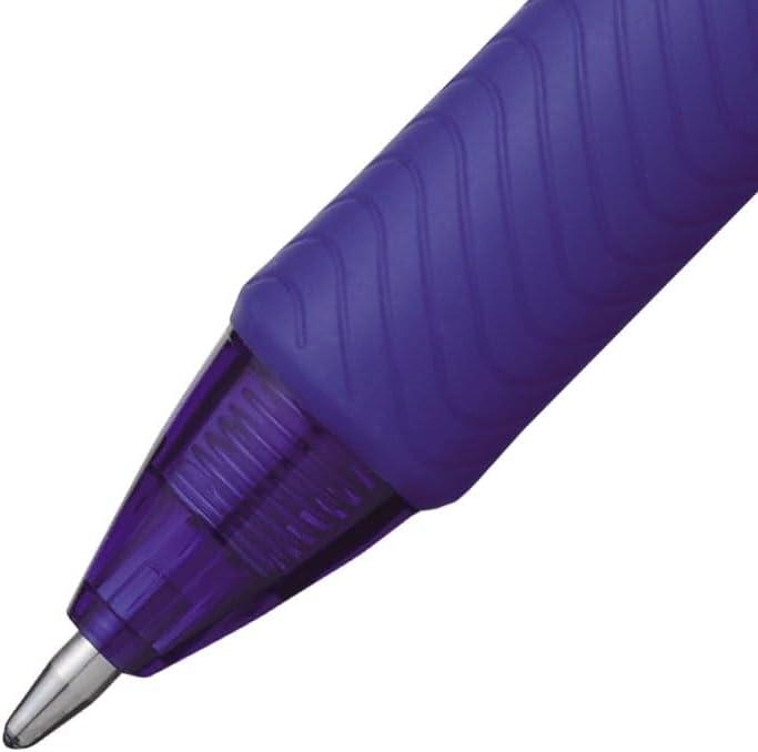 image:imagePentel EnerGelX Retractable Liquid Gel Pen 10mm Metal Tip Blue Ink Box of 12 BL110C