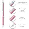 Pentel EnerGel Alloy RT Premium Liquid Gel Pen, (0.7mm), Medium Line, Pink Barrel, Black Ink (BL407P-A)