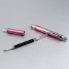 Pentel EnerGel Alloy RT Premium Liquid Gel Pen, (0.7mm), Medium Line, Pink Barrel, Black Ink (BL407P-A)