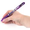 Pentel EnerGel Deluxe Liquid Gel Pen, Medium Line, Metal Tip, Black Ink, Box of 12 (BL57-A)(Violet)