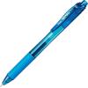 Pentel EnerGel-X Retractable Liquid Gel Pen (0.5mm) Needle Tip, Fine Line, Sky Blue Ink, Box of 12 (BLN105-S)