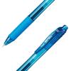 Pentel EnerGel-X Retractable Liquid Gel Pen (0.5mm) Needle Tip, Fine Line, Sky Blue Ink, Box of 12 (BLN105-S)