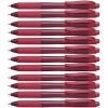 Pentel EnerGel-X Retractable Liquid Gel Pen (1.0mm) Metal Tip, Red Ink, Box of 12 (BL110-B)