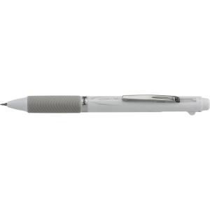 Pentel EnerGel 2S Multi-Function, 2-Ink + Pencil, (0.5mm) Fine Line, Black/Red Ink/0.5mm Pencil, White Barrel – BLW355W(White)