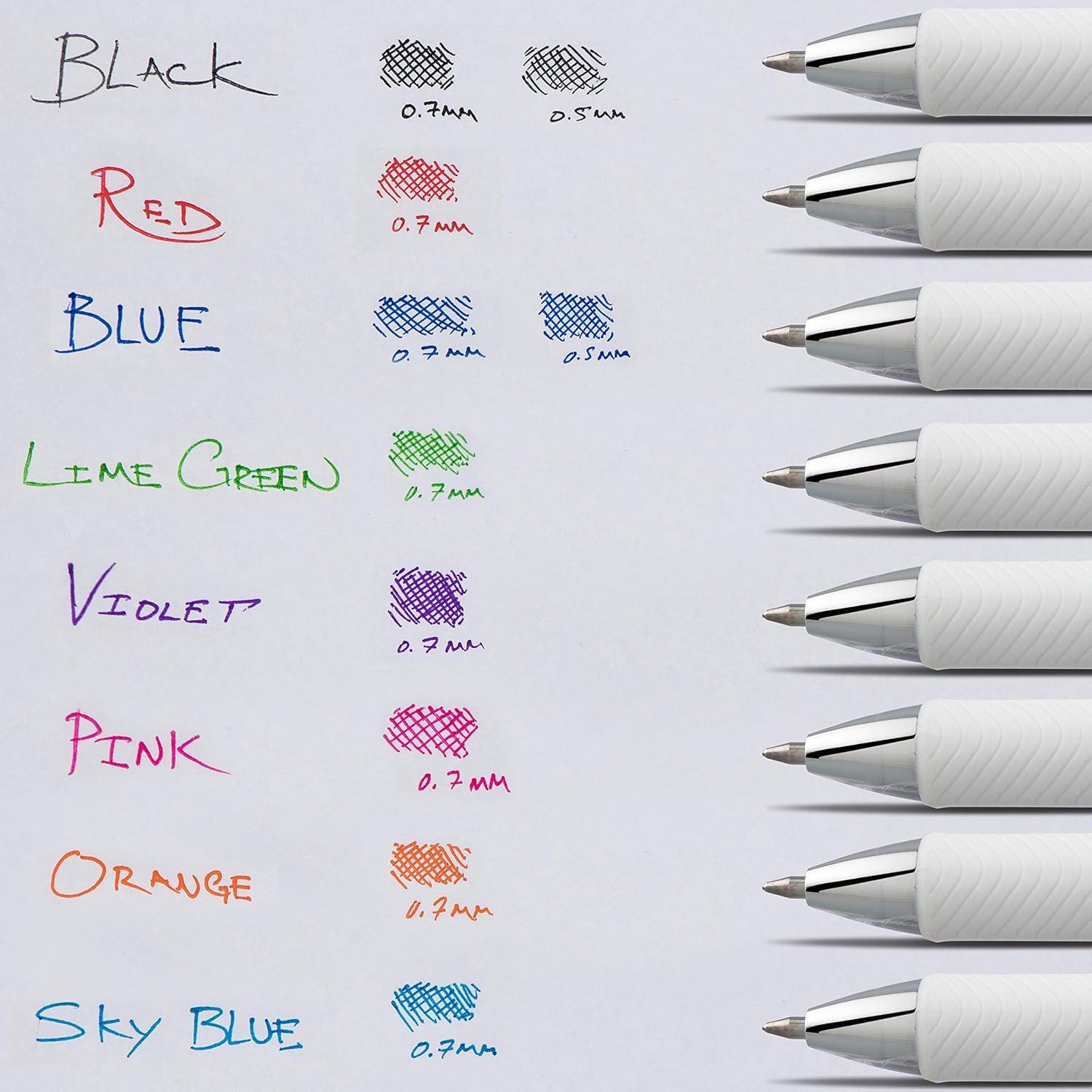image:imagePentel Pearl Deluxe RTX Liquid Gel Pen 05mm Fine Line Needle Tip BLN75WBP2ABlue