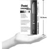 Pentel ENER-GEL NV Liquid Gel Pen, 1.0mm, Barrel, Black Ink, Box of 12 (BL30-A)(Black)