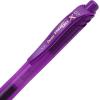 Pentel EnerGel-X Retractable Liquid Gel Pen, 0.7mm, Medium Line, Metal Tip, Violet, 3 Pack (BL107BP3V)