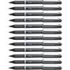 Pentel ENER-GEL NV Liquid Gel Pen, 1.0mm, Barrel, Black Ink, Box of 12 (BL30-A)(Black)