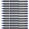 Pentel ENER-GEL NV Liquid Gel Pen, 1.0mm, Barrel, Black Ink, Box of 12 (BL30-A)(Gray)