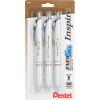 Pentel EnerGel Inspire Love/Teach/Hope, (0.7mm) Medium Line, Black Ink, Pack of 3 (BL77INSPBP3M1)