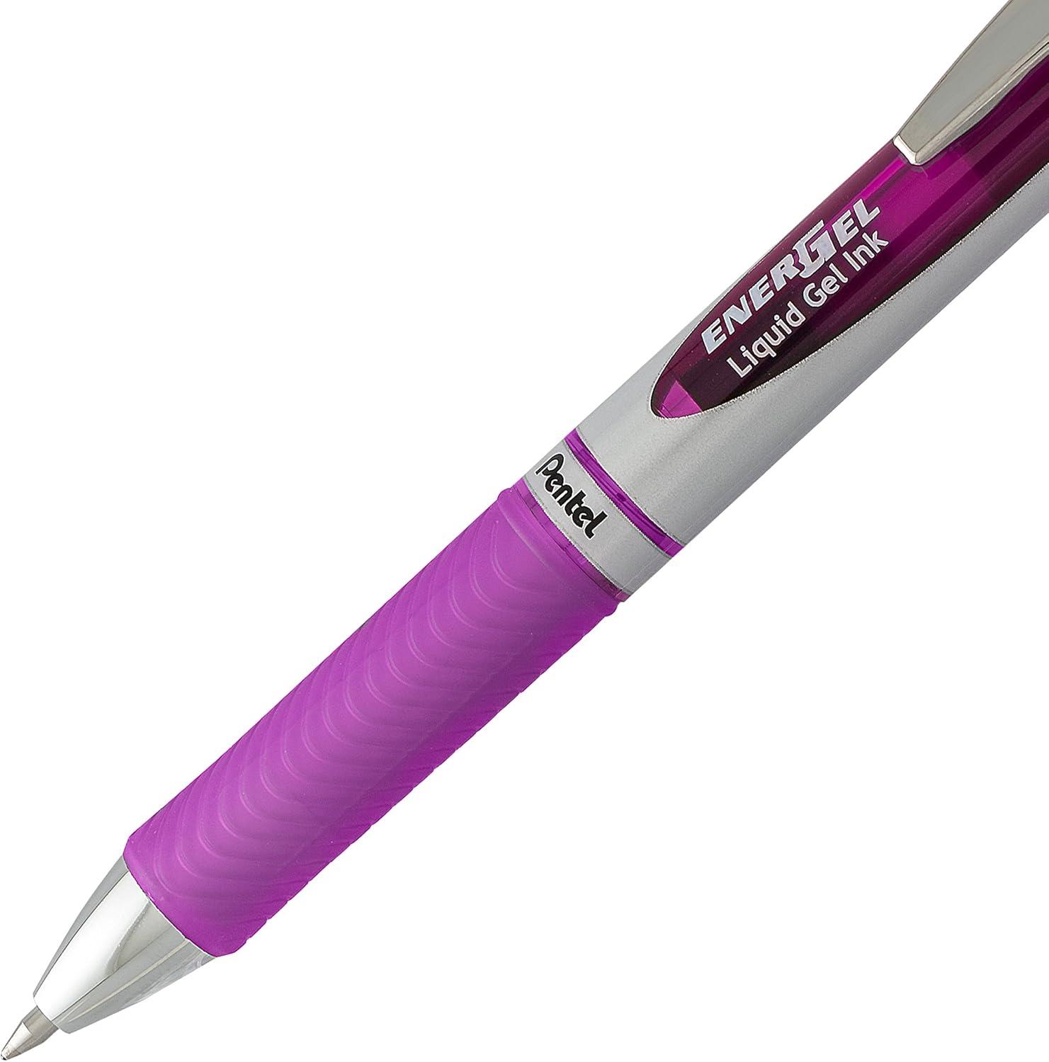 image:imagePentel EnerGel RTX Retractable Liquid Gel Pen 07mm Metal Tip Medium Line Assorted Ink 6Pk BL77BP6M1Assorted