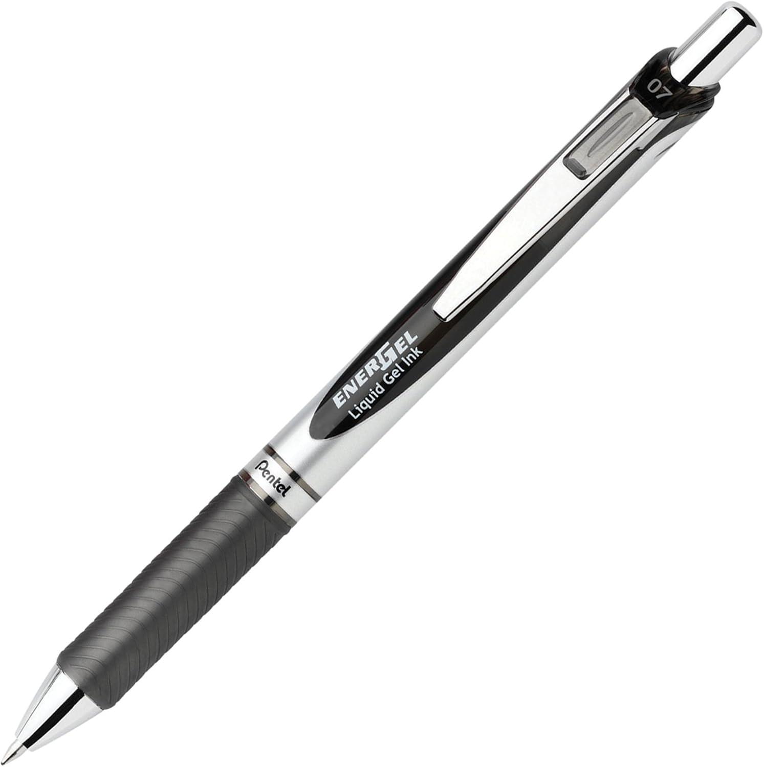 image:imagePentel EnerGel RTX Retractable Liquid Gel Pen 07mm Metal Tip Medium Line Assorted Ink 6Pk BL77BP6M1Black