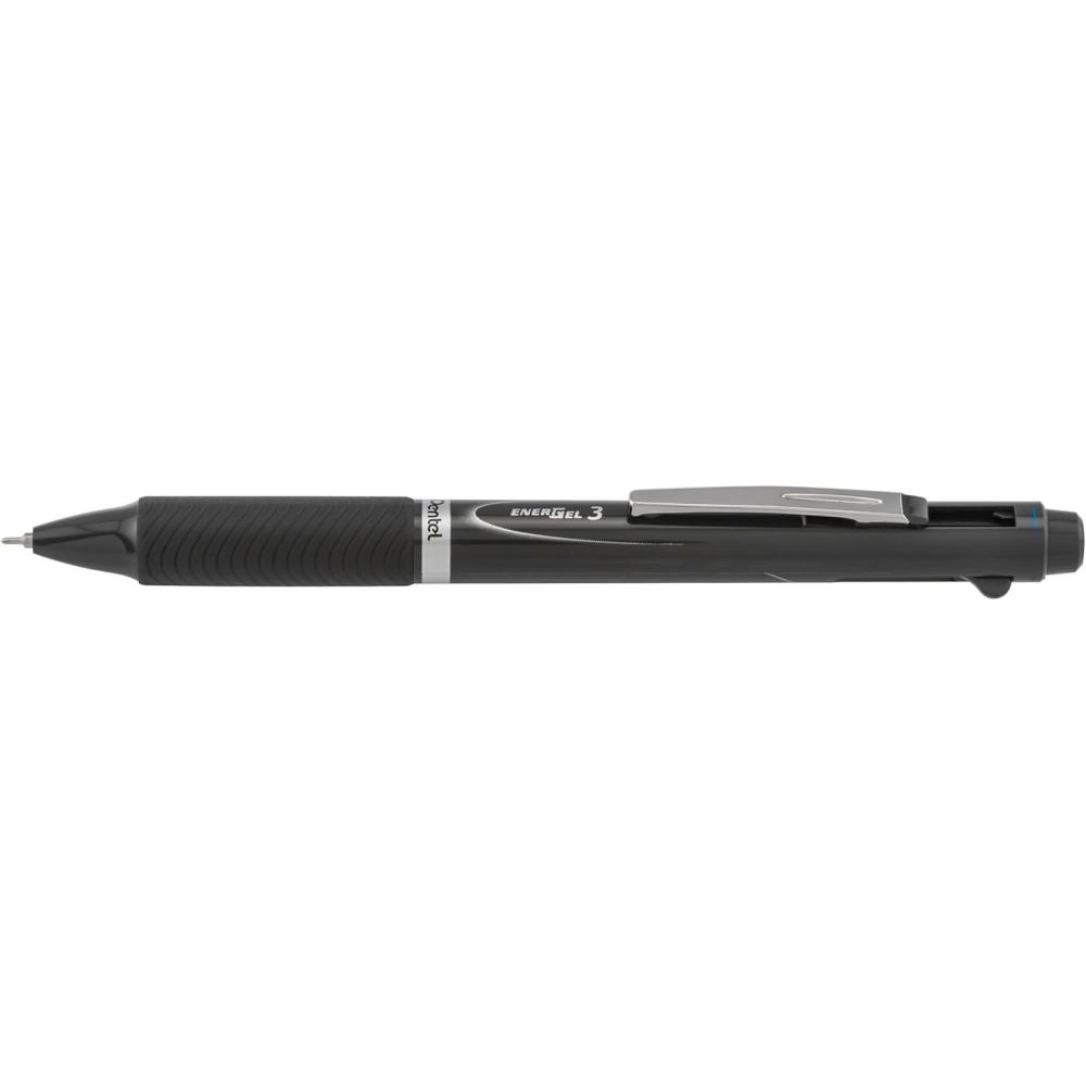 image:imagePentel EnerGel 3 MultiFunction 3Ink Gel Pen 05mm Fine Line Black Barrel BLC35AGray