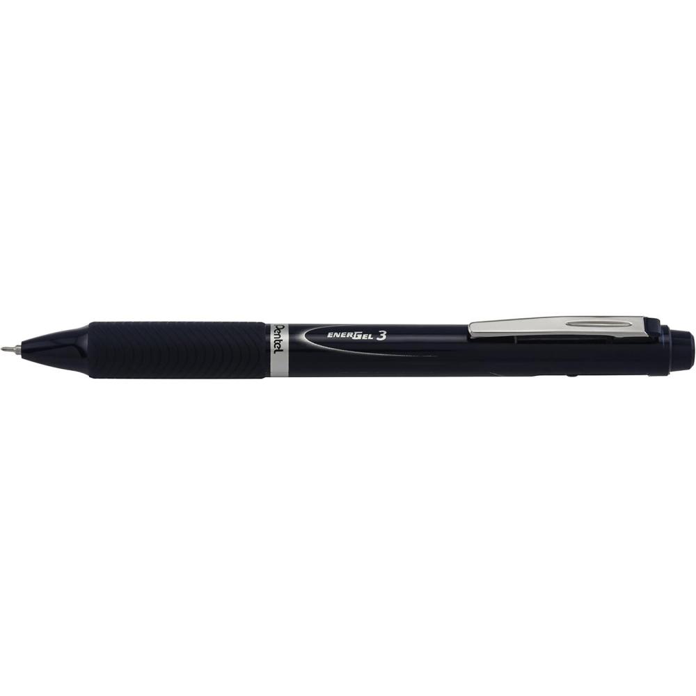 image:imagePentel EnerGel 3 MultiFunction 3Ink Gel Pen 05mm Fine Line Black Barrel BLC35ANavy