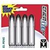 Pentel ENER-GEL NV Liquid Gel Pen, 0.7mm, Metal Tip, Black Ink, 4 Pack (BL27BP4A)(Black)